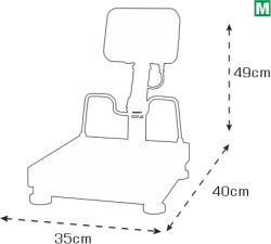 Tem Fiyat Hesaplamalı Katlanır Boyunlu Terazi Ert Serisi 35x40 Cm - 3