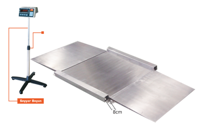 Tem Paslanmaz Rampalı Baskül M2p 100x150 Cm - 1