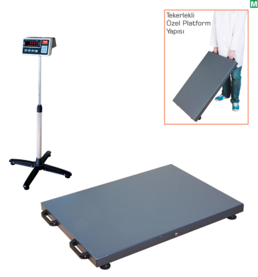 Tem Veteriner Hayvan Tartım Baskülü Teb 65x95 Cm 150 Kg 50 Gr (Mühürlü) - 1