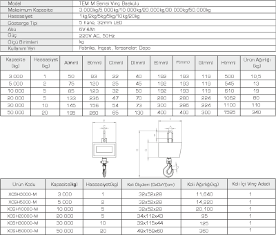 Tem Vinç Baskülü M Serisi - 2